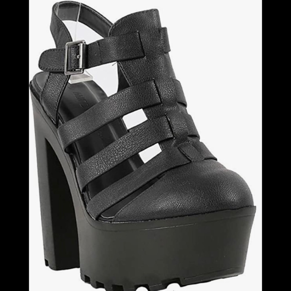 Caged Lug Sole Heels